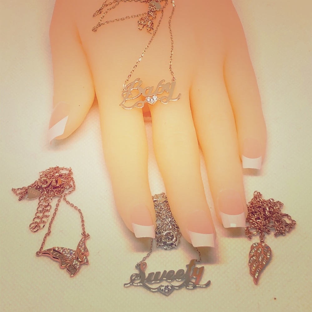 NECKLACES BUTTERFLY, WING, BABY, SWEETY 925